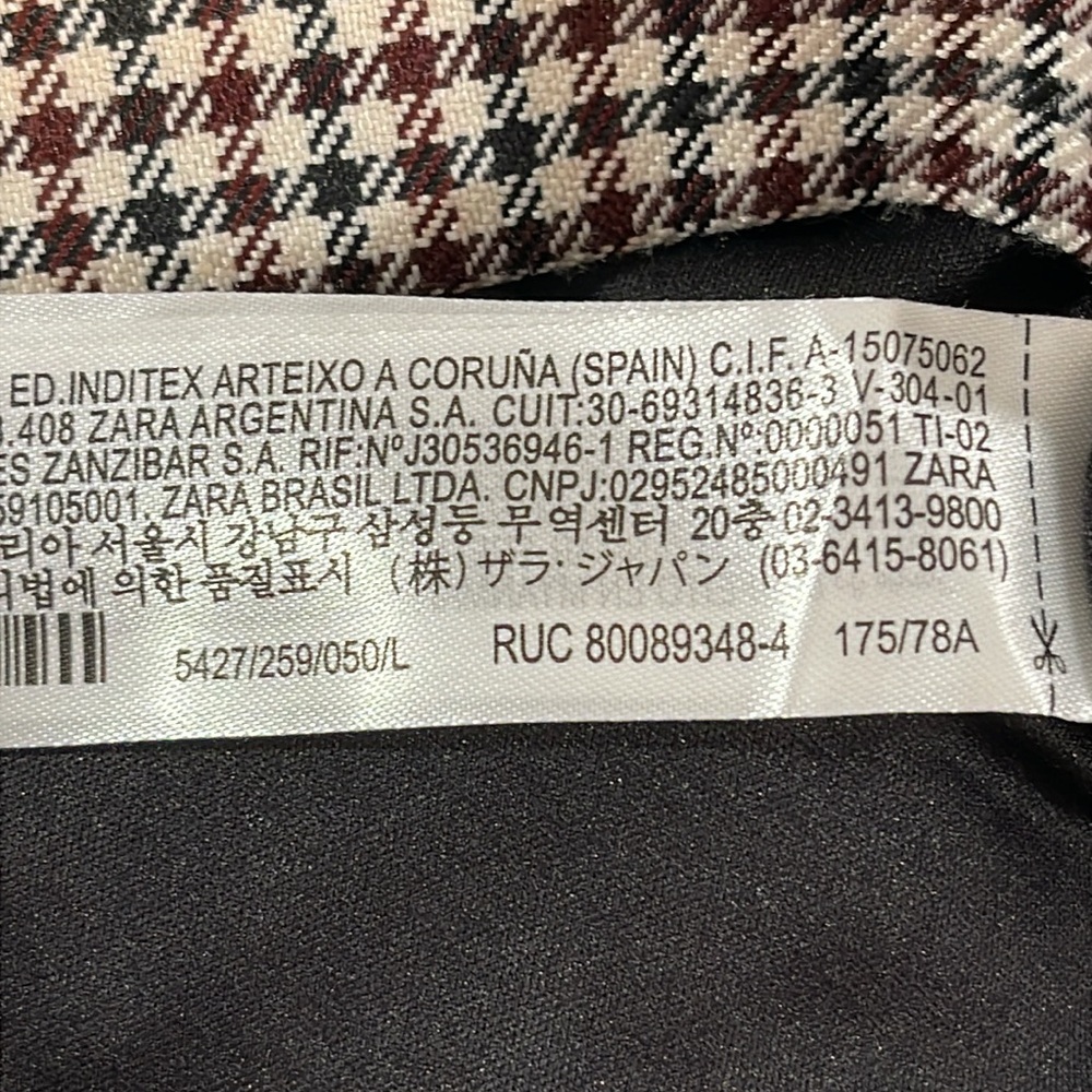 ZARA Plaid Skirt Size Large - Picture 9 of 11